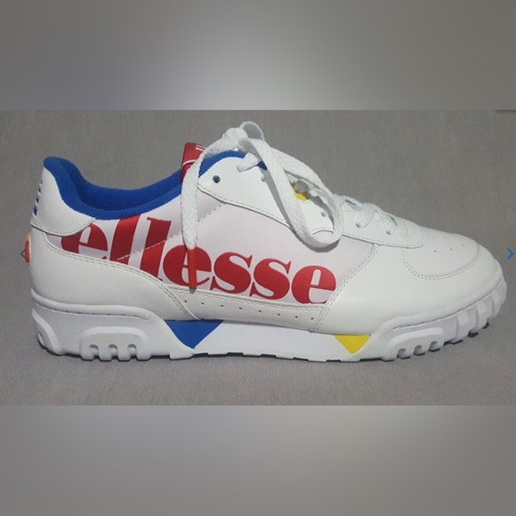 Ellesse Tanker LO OG LTHR AF White Athletic Sneakers Size 7 NEW - Picture 1 of 9